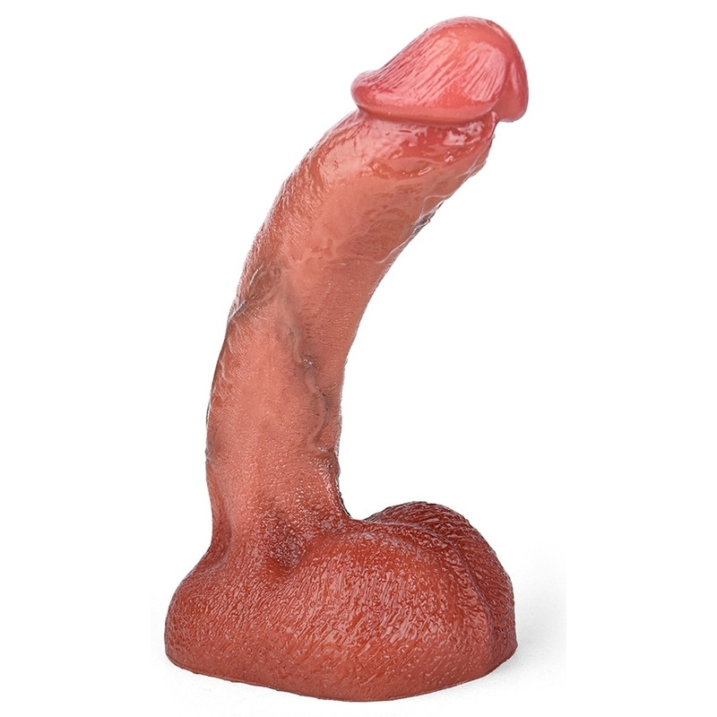 RealCockz Gode Curved Balls 16 x 3.5cm Marron